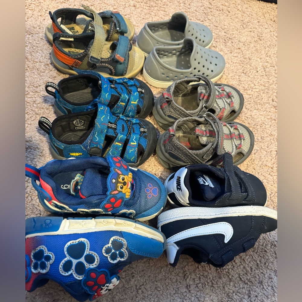 Toddler Boy Shoes - Lot of 6 pairs, Size 6